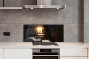 Szklany Panel Jaskinia i Krzyże o Poranku