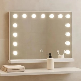 Aquamarin Lustro łazienkowe LED Hollywood 58 x 43 cm