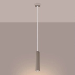 Brilagi - Lampa wisząca LED na lince CRESTO 1xGU10/10W/230V taupe