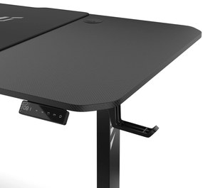 Biurko z regulacją wysokości DIABLO X-TENSIO 1600 czarne