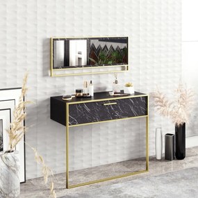 Stolik dekoracyjny Polka Aynali Black