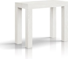 Wysuwana konsola z efektem białego jesionu 90×45 cm - 90×300 - VIAREGGIO