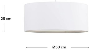 Biały abażur ø 50 cm Santana – Kave Home