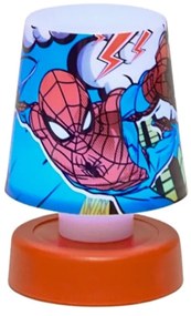 LED dziecięca lampka nocna SPIDERMAN 11 cm czerwona