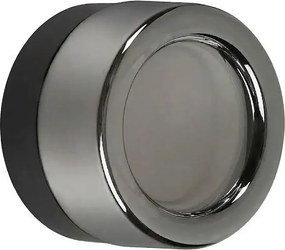 Ideal Lux - łazienkowa lampa sufitowa LED LOLLY 1xGX53/9W/230V Ø 10,5 cm czarny/dymiony