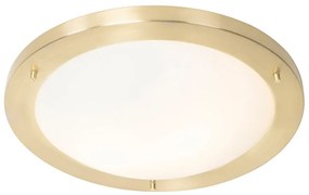 Nowoczesna lampa sufitowa złota 41 cm IP44 - Yuma