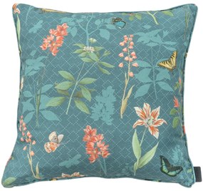 Ozdobna poduszka MADISON PIPING 50x50 cm, niebieska