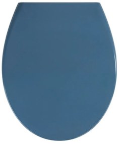 Granatowa deska sedesowa z łatwym domknięciem Wenko Samos, 44,5x37,5 cm