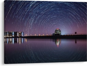 Obraz nocnego nieba z gwiazdami (70x50 cm)