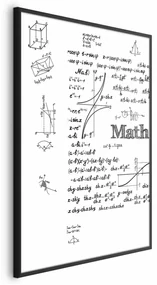 Plakat Matematyka 21x30 cm z ramą czarną bez marginesu ARTGEIST B