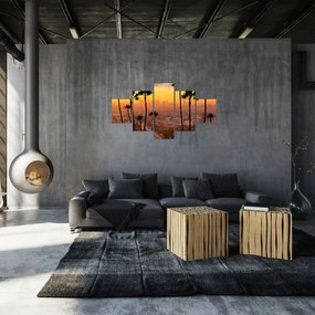 Obraz - Panorama Los Angeles (125x70 cm)