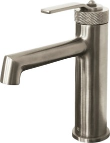 Molette bateria umywalkowa niska szczotkowana stal nierdzewna