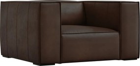 Ciemnobrązowy skórzany fotel Madame – Windsor &amp; Co Sofas