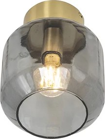 Inteligentna lampa sufitowa mosiężna z przydymionym szkłem w komplecie z WiFi A60 - Stiklo