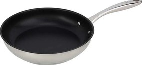 Patelnia ze stali nierdzewnej 24 cm Cosy & Trendy Classic, aluminiowe dno, do wszystkich rodzajów kuchenek, w tym indukcyjnych, nieprzywierająca