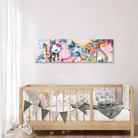 Obraz - Abstrakcja bajki (170x50 cm)
