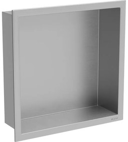 Mexen X-Wall-R półka wnękowa z kołnierzem 30 x 30 cm, inox - 1910303010