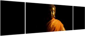 Obraz - Posąg Złotego Buddy (170x50 cm)