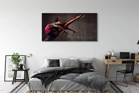 Obraz drukowany na płótnie Kobieta w Szpagacie