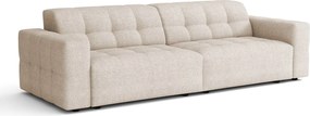 Sofa Bergamo 3-osobowa, tkanina Raven 24 kremowa – 244×102×70 cm
