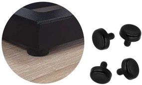 Stojak uchwyt  kuchenny na ręcznik papierowy czarny LOFT