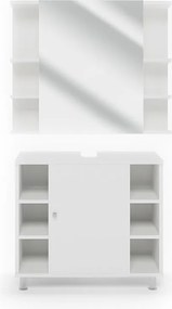 Zestaw mebli łazienkowych biały 60x32x54 fynn