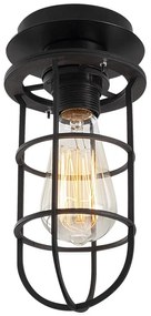 Czarna lampa sufitowa z metalowym kloszem ø 12 cm Kimil – Opviq lights