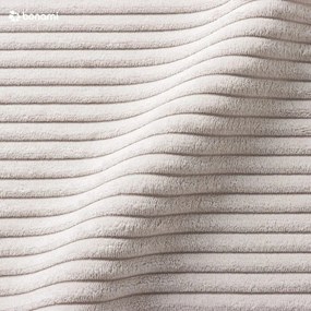 Beżowy sztruksowy szezlong (prawostronny) Chic Charlotte – Miuform