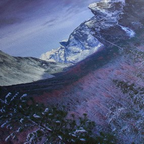 Obraz zimowego górskiego krajobrazu (125x70 cm)