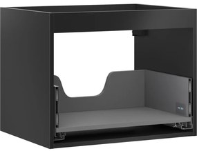 Mexen Box-A korpus szafki podumywalkowej 60 cm, 1 szuflada, czarny mat - 91AX0-0600-470-1-71