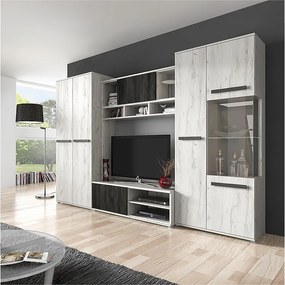 Meblościsnks VIVA 280 cm, dąb Craft biały