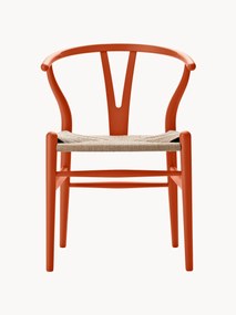 Krzesło z drewna z ręcznie plecionym siedziskiem CH24 Wishbone Chair