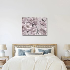 Obraz na szkle - Vintage kwiaty piwonii (70x50 cm)