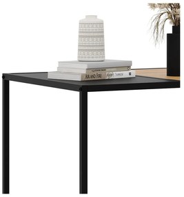 Czarno-naturalny stolik 60x100 cm Altino – Unique Furniture
