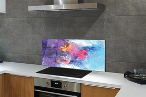 Panel nad Blat Kuchenny Kolorowe Mazy na Płótnie