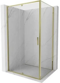 Mexen Exo kabina prysznicowa uchylna 150 x 70 cm, transparent, złota - 819-150-070-50-00