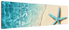 Obraz - Rozgwiazda na plaży (170x50 cm)