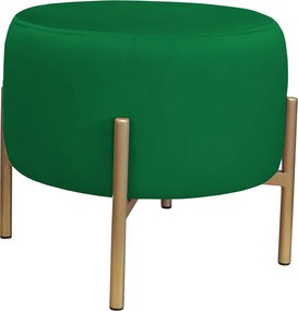 Pufa OLA loft ławka podnóżek metal : Kolor Stelaża - Złoty, Kolor tkaniny - VELVET - MG25, Typ tkaniny - Velvet