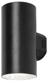 Rabalux 77155 zewnętrzna oprawa ścienna LED Urfa,18W, IP65, czarna, 16 cm