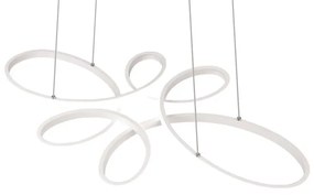Biała lampa wisząca LED Fly – Trio