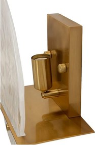 Szklany kinkiet w kolorze złota Portlan – Mauro Ferretti