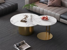 Zestaw 2 stolików kawowych Modig M53, w stylu glamour