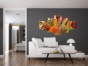 Obraz - Przyprawy z całego świata (125x70 cm)