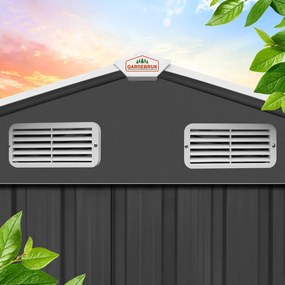 Domek narzędziowy XL, 196x132x188cm, antracyt Gardebruk