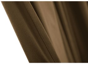 Zasłona zaciemniająca VELVET 140x250 cm, brązowa Zawieszanie: Metalowe pierścienie