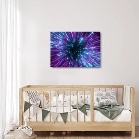 Obraz na szkle - Neonowa przestrzeń (70x50 cm)