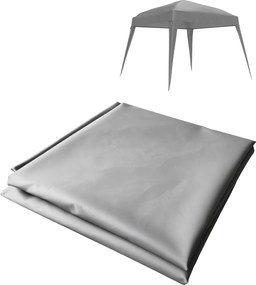 Outsunny Wymienny dach do pawilonu, pokrowiec wymienny do pawilonu ogrodowego 3 x 3 m, wymiana dachu namiotu ogrodowego, UPF50+, Tkanina Oxford, Jasnoszary