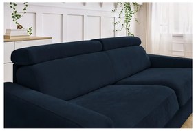 Ciemnoniebieska rozkładana sofa 215 cm Monaco – Bobochic Paris