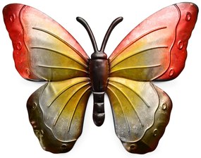 Metalowa dekoracja ścienna motyl BUTTERFLY 30 cm - różne kolory Kolor: Czerwony