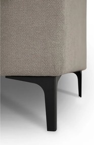 Jasnobrązowy narożnik z tkaniny szenilowej (prawostronny/w kształcie litery U) Fabian – Scandic